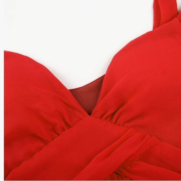 🐼💜HP💜 Cool Cube Cold Shoulder Maxi Dress Fall Sale Item - Picture 12 of 14